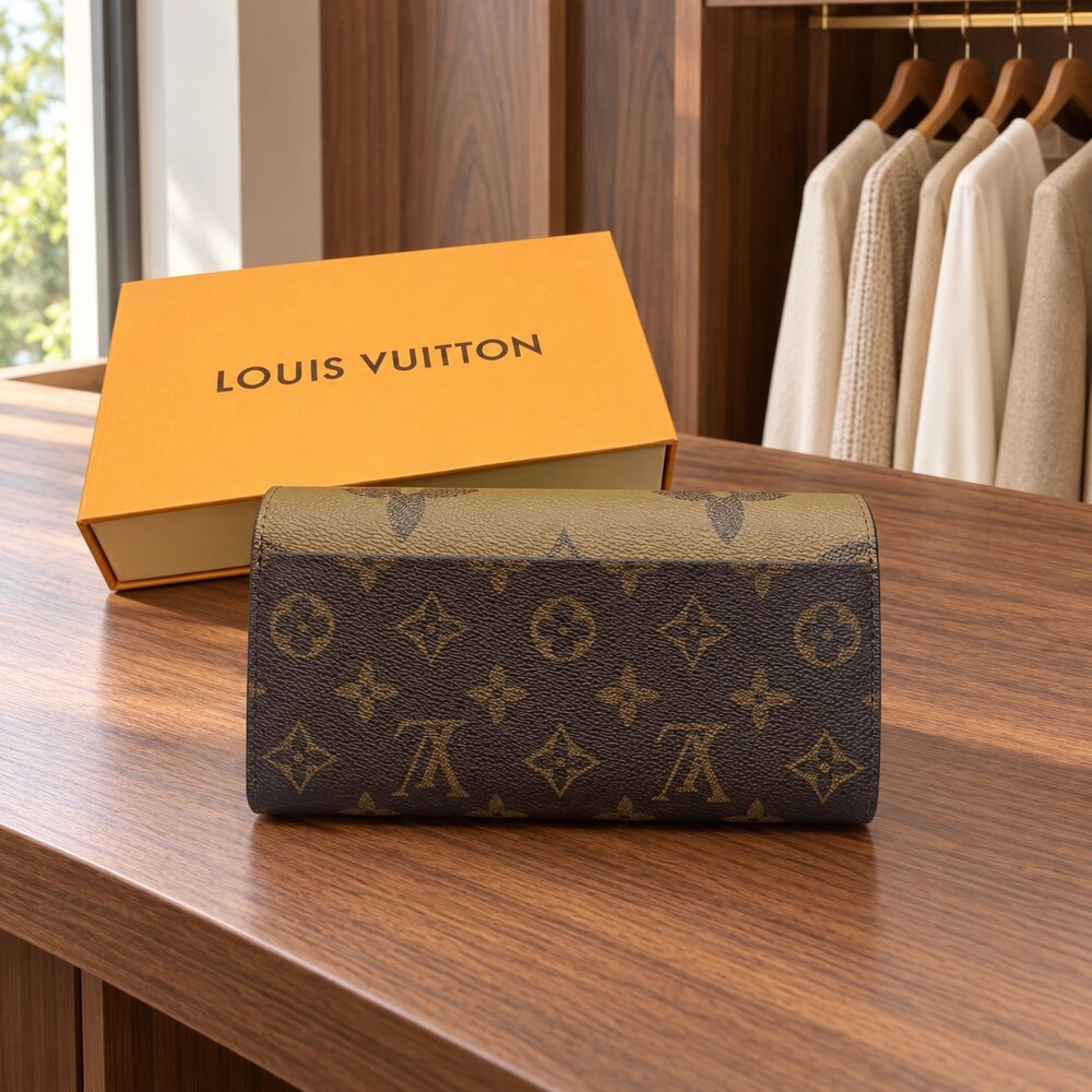 Louis Vuitton Sarah Wallet in Monogram Canvas - Picture 2 of 6